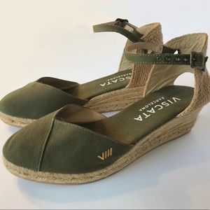 Viscata Barcelona Pubol canvas espadrille wedges